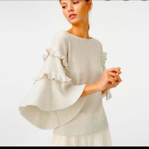 Club Monaco Cream Cashmere Sweater